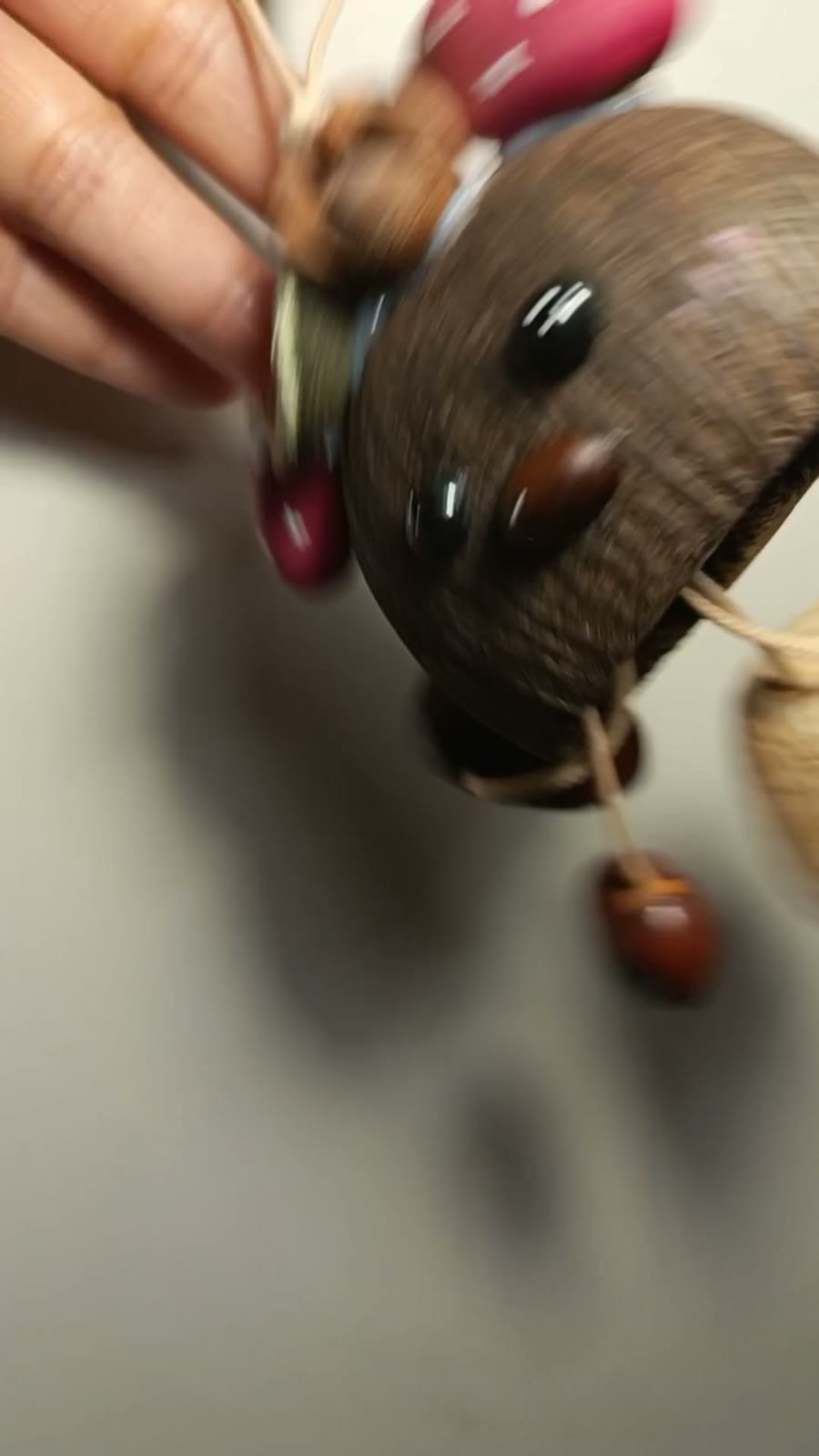 Handmade Natural Fruit Shell Handbell Charm