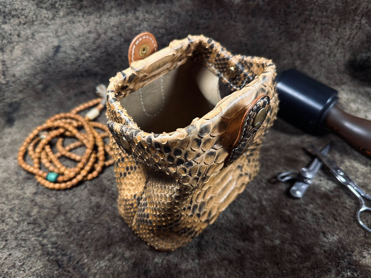 Dragon Scale Leather Storage Bag