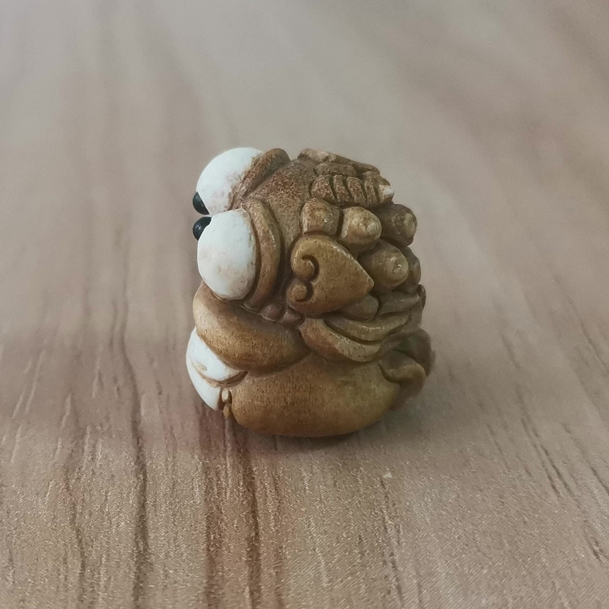 Deer Antler Pixiu Carved Bead Pendant