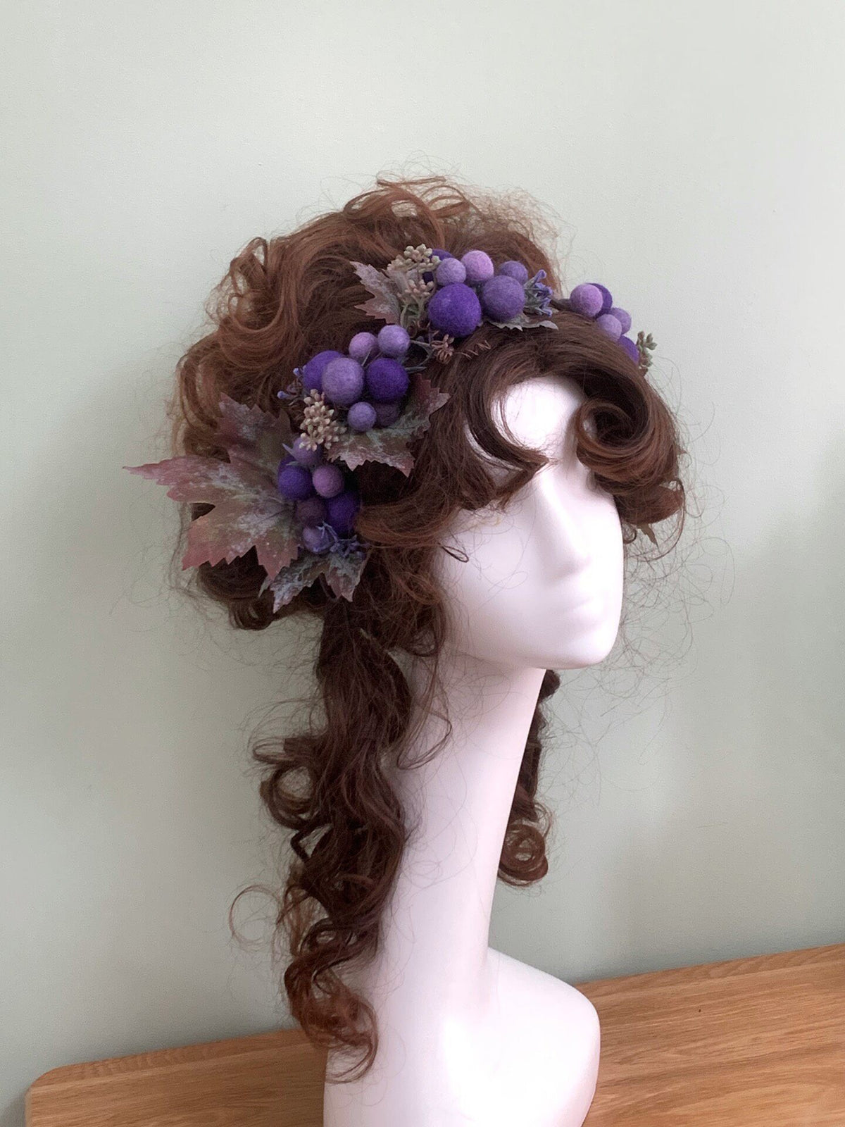 Handmade Grape Wreath Hairband Vintage Style