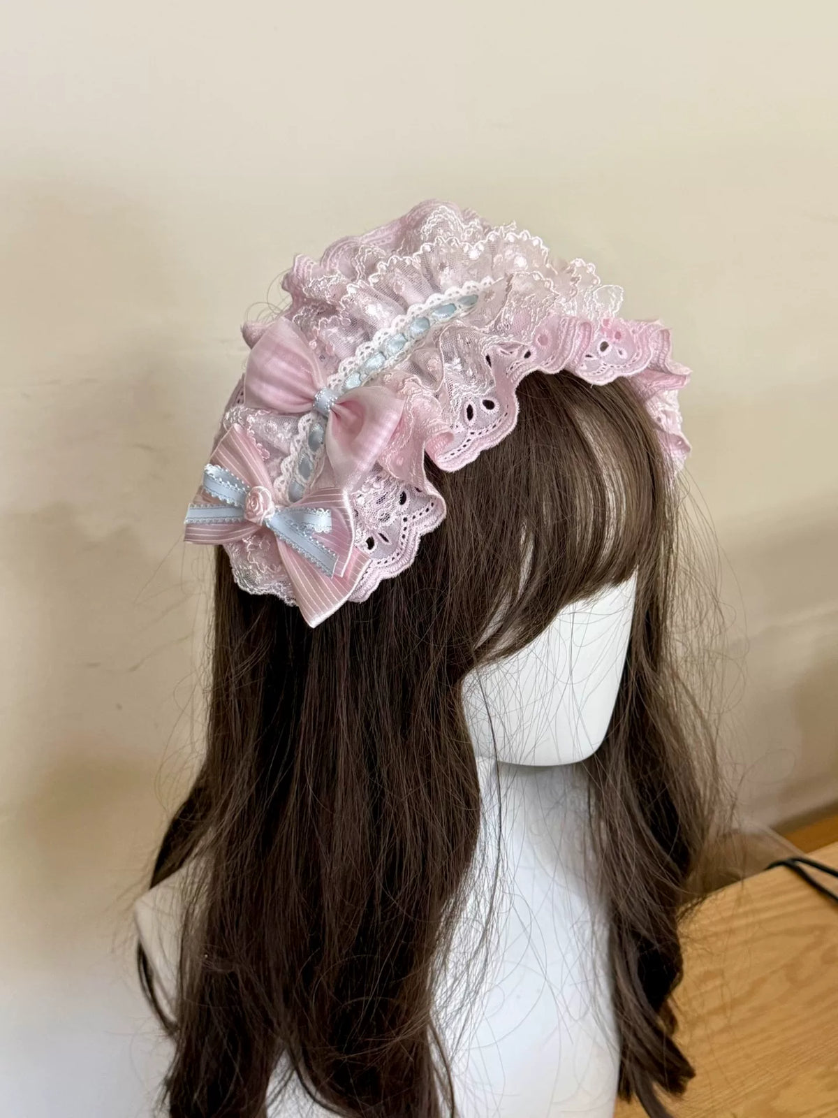 Handgemaakte Lolita Rose My Melody Haarband met ruches
