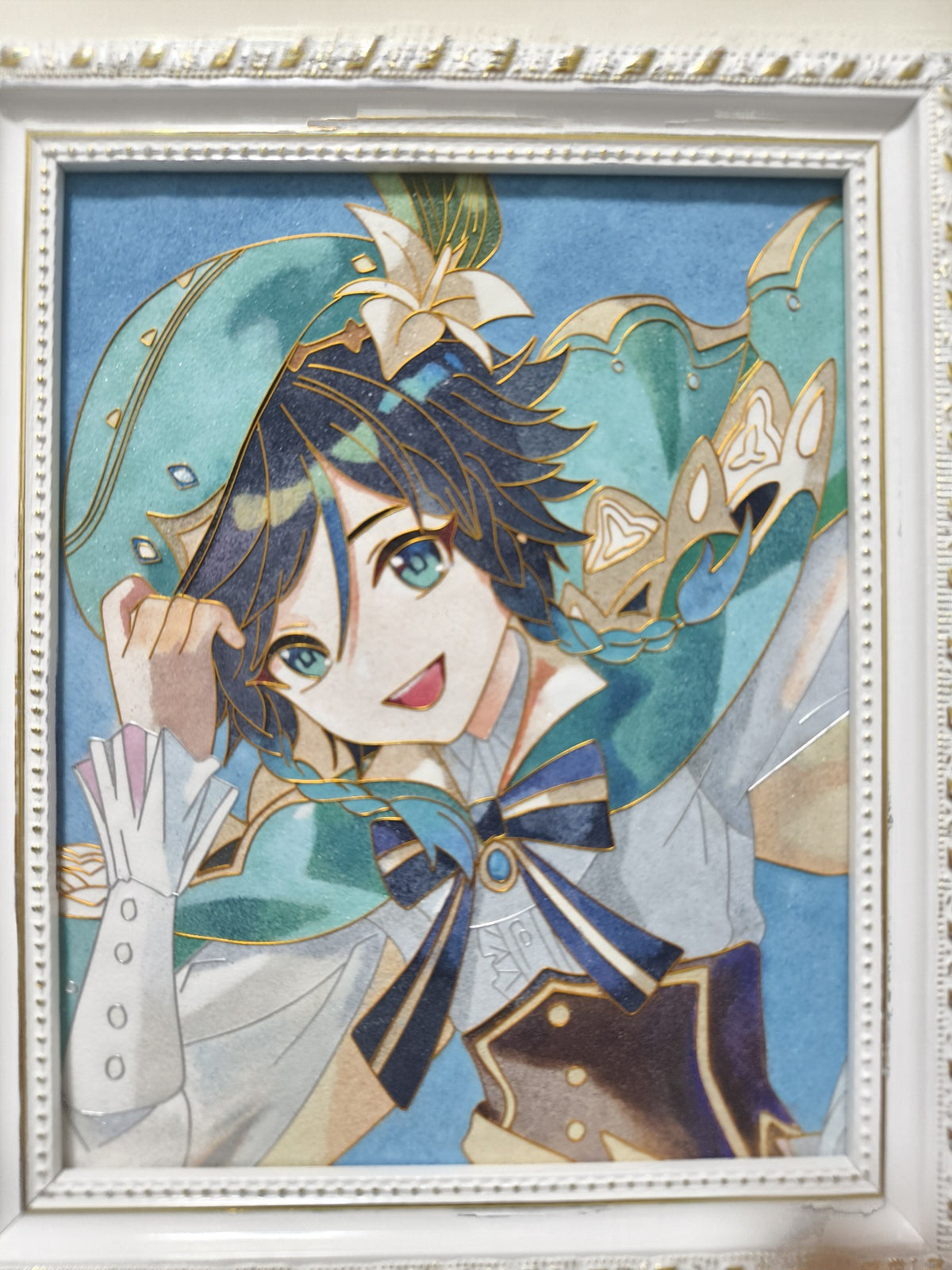 Cloisonne Craft Painting Venti Genshin 20x25cm