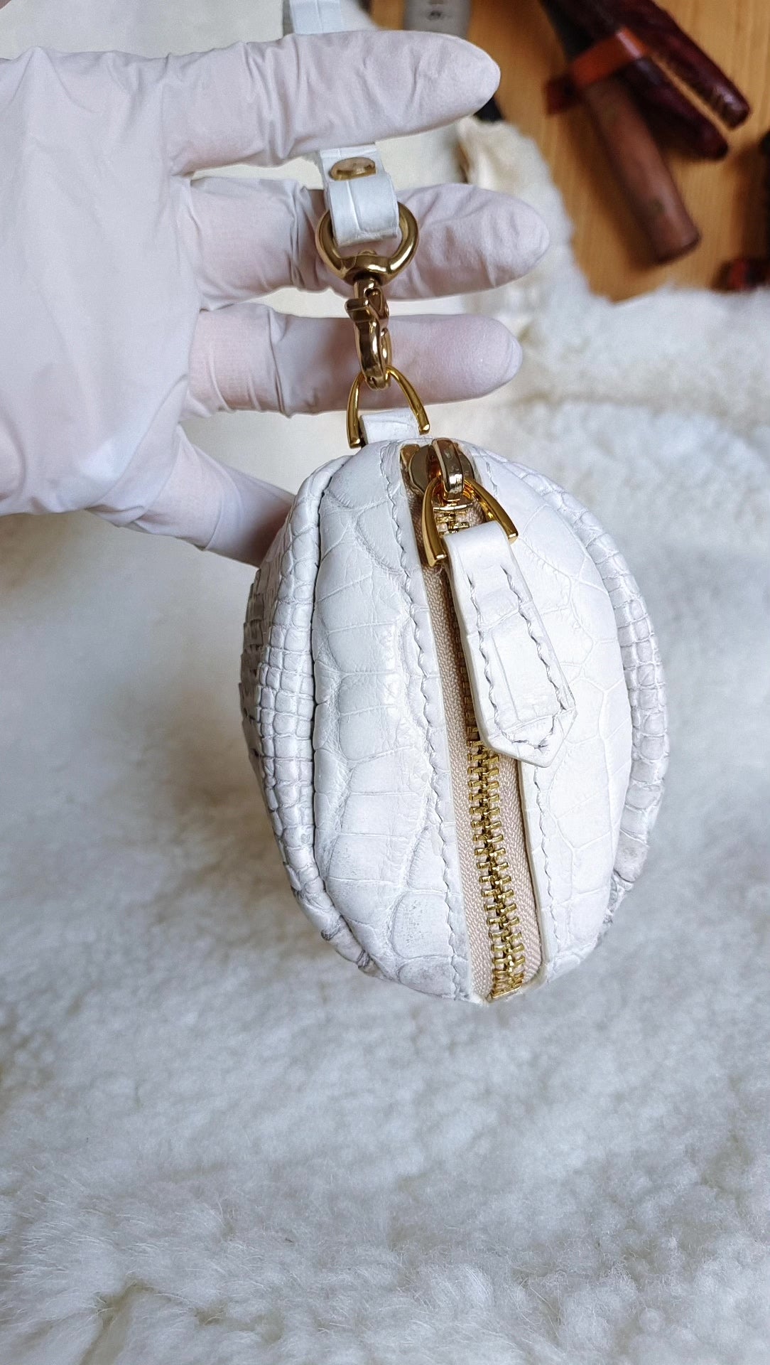 Himalayan-Krokodilleder-Fußball-Etui