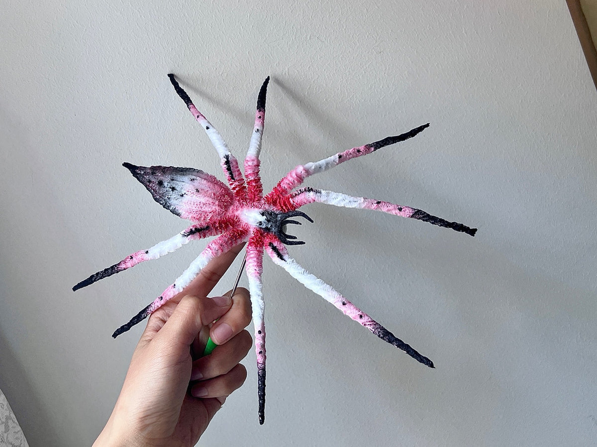 Poseable Chenille Stem Spider Plush
