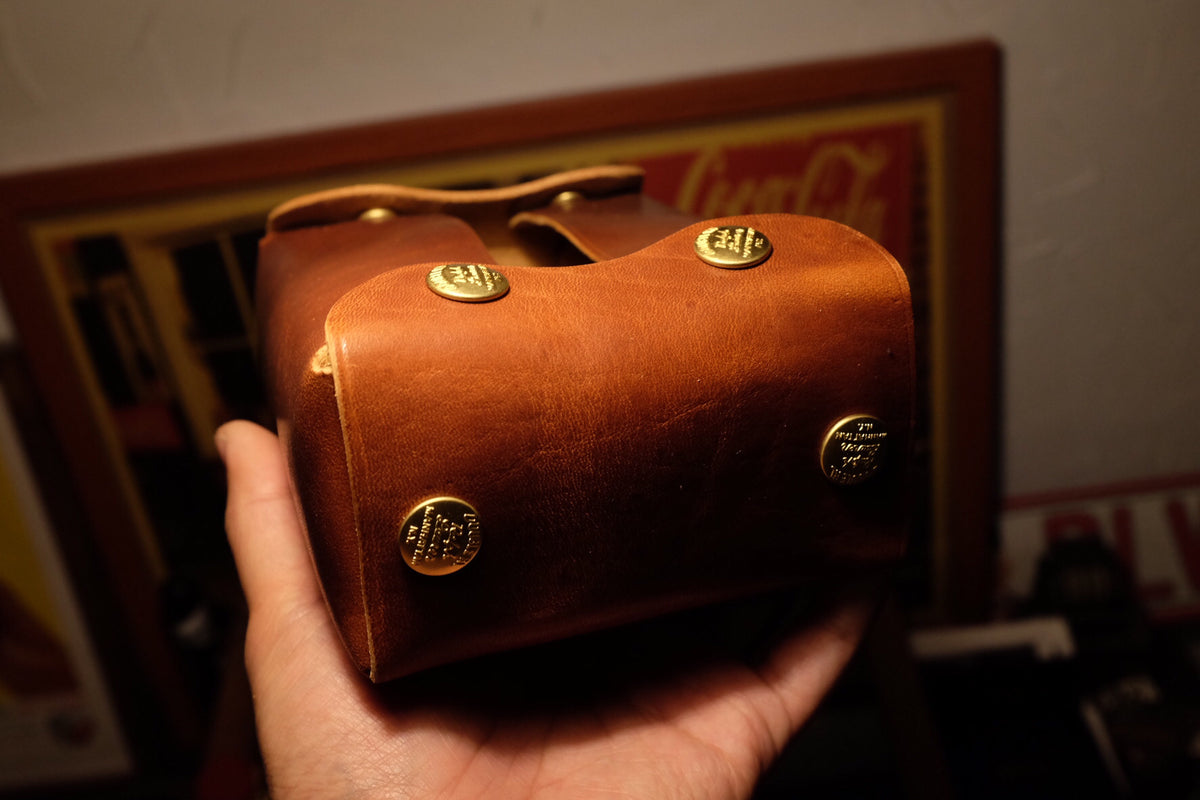 Horween Leather Tissue Box Cover