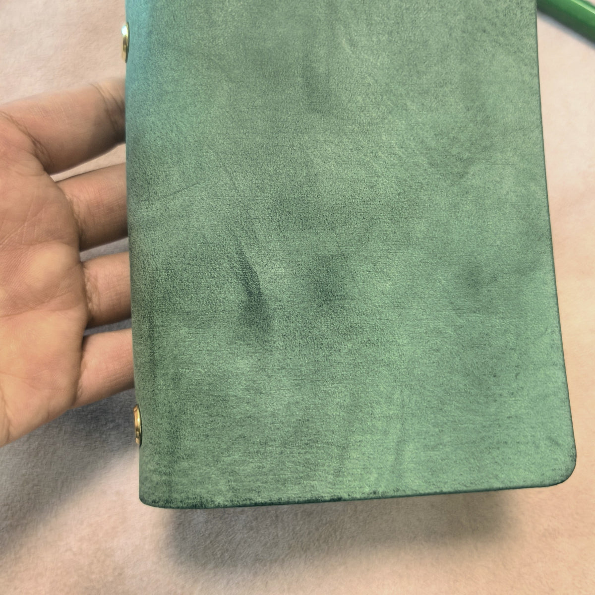 Italian Leather M5 Loose Leaf Notebook 15 Ring