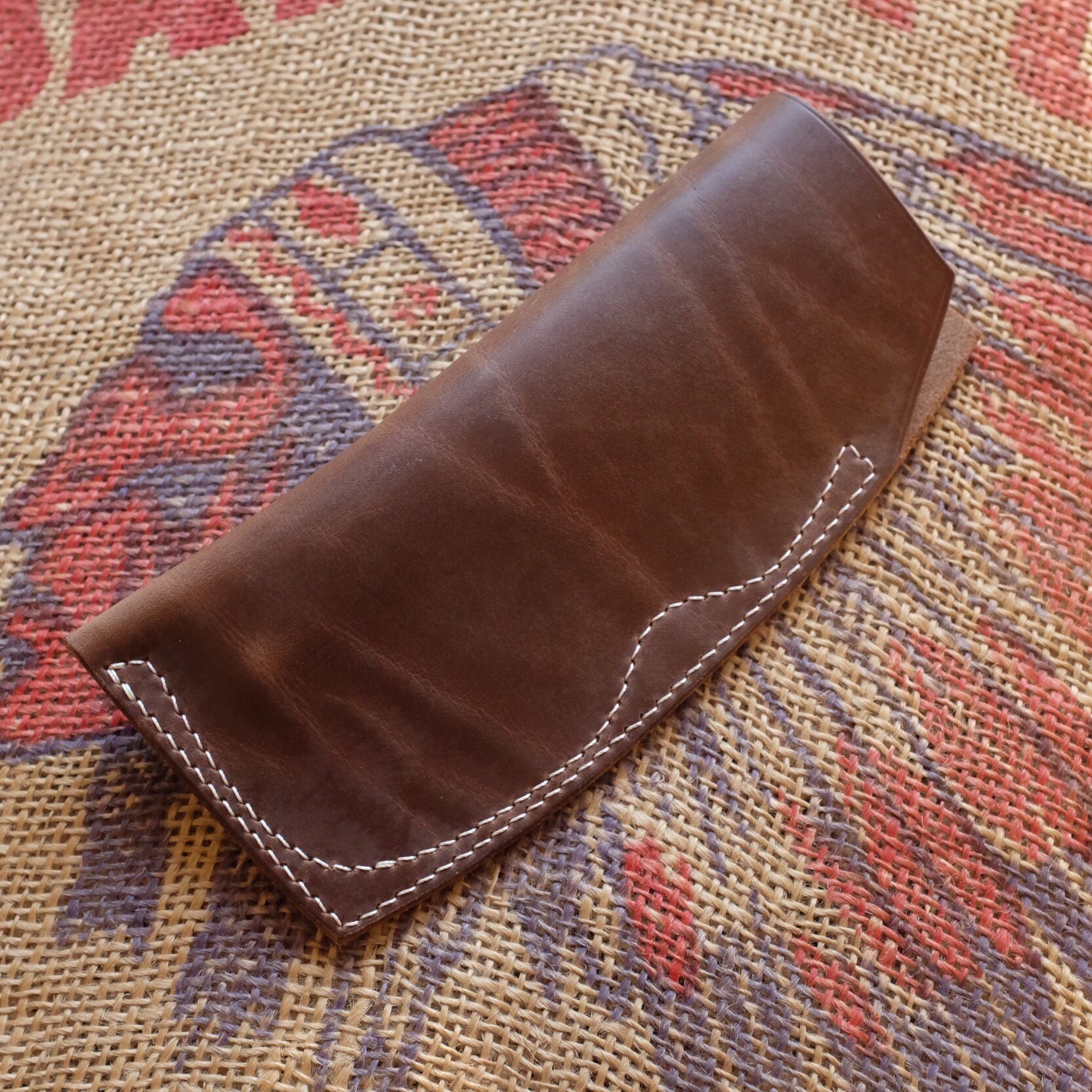 Horween CXL Tea-Core Leather Eyewear Case