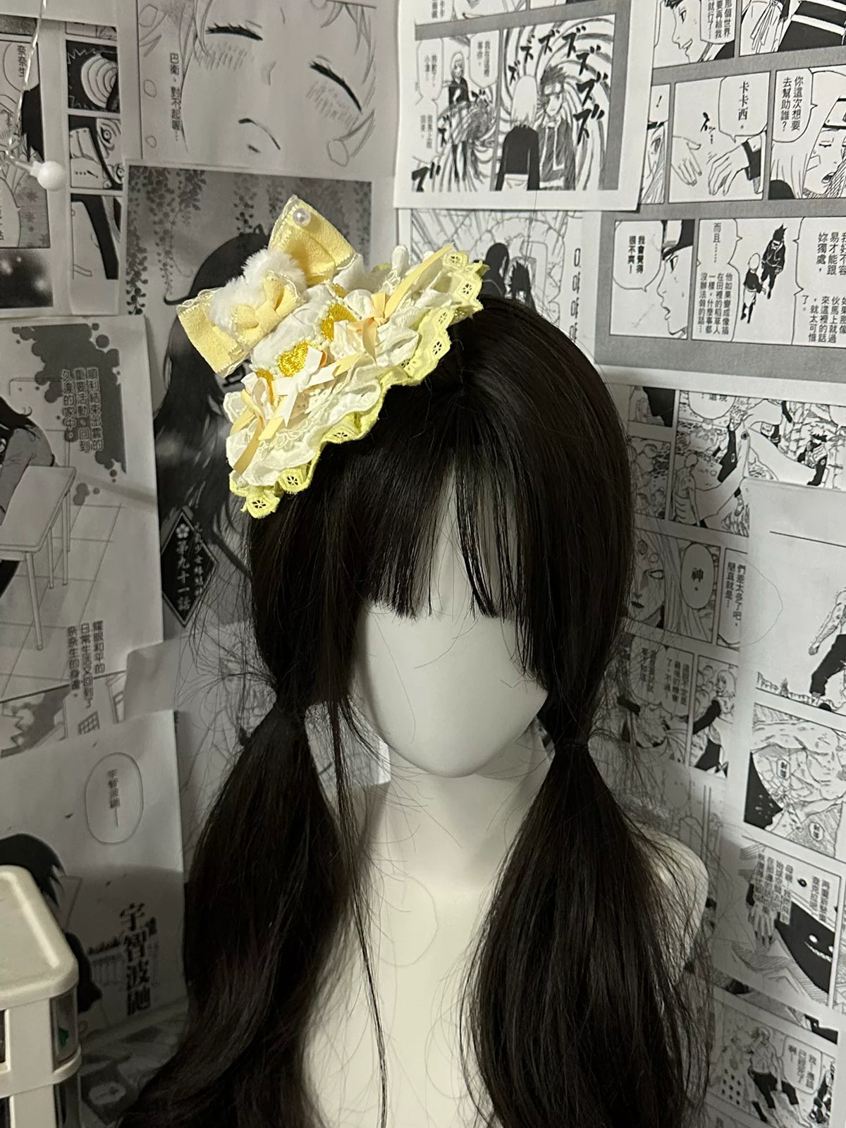 Pink Lace Lolita Mini Hat Fascinator