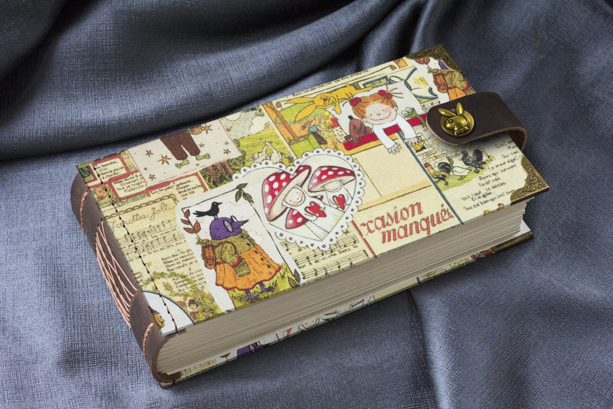 Handcrafted Journal with Leather Spine