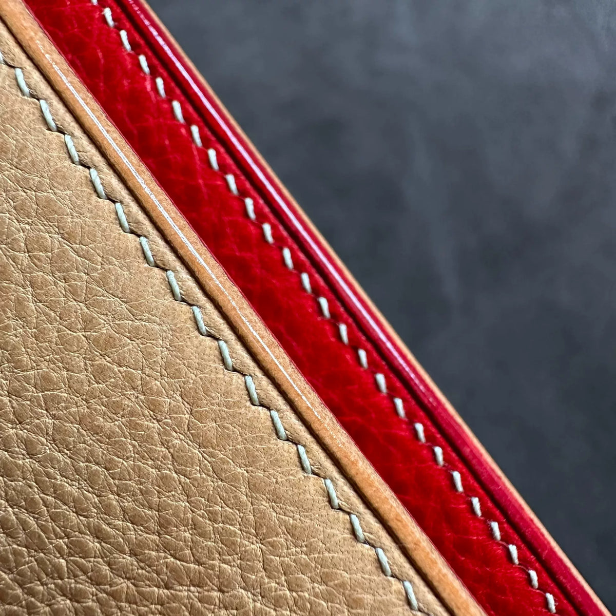 Tan Leather A5 Six Ring Binder