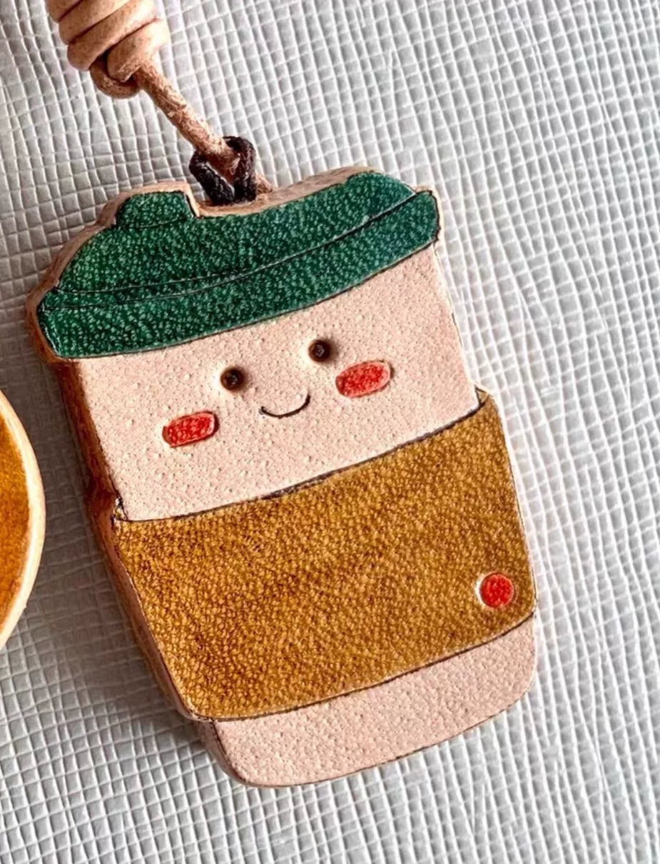 Charms de Couro Italiano para Diário e Bolsa