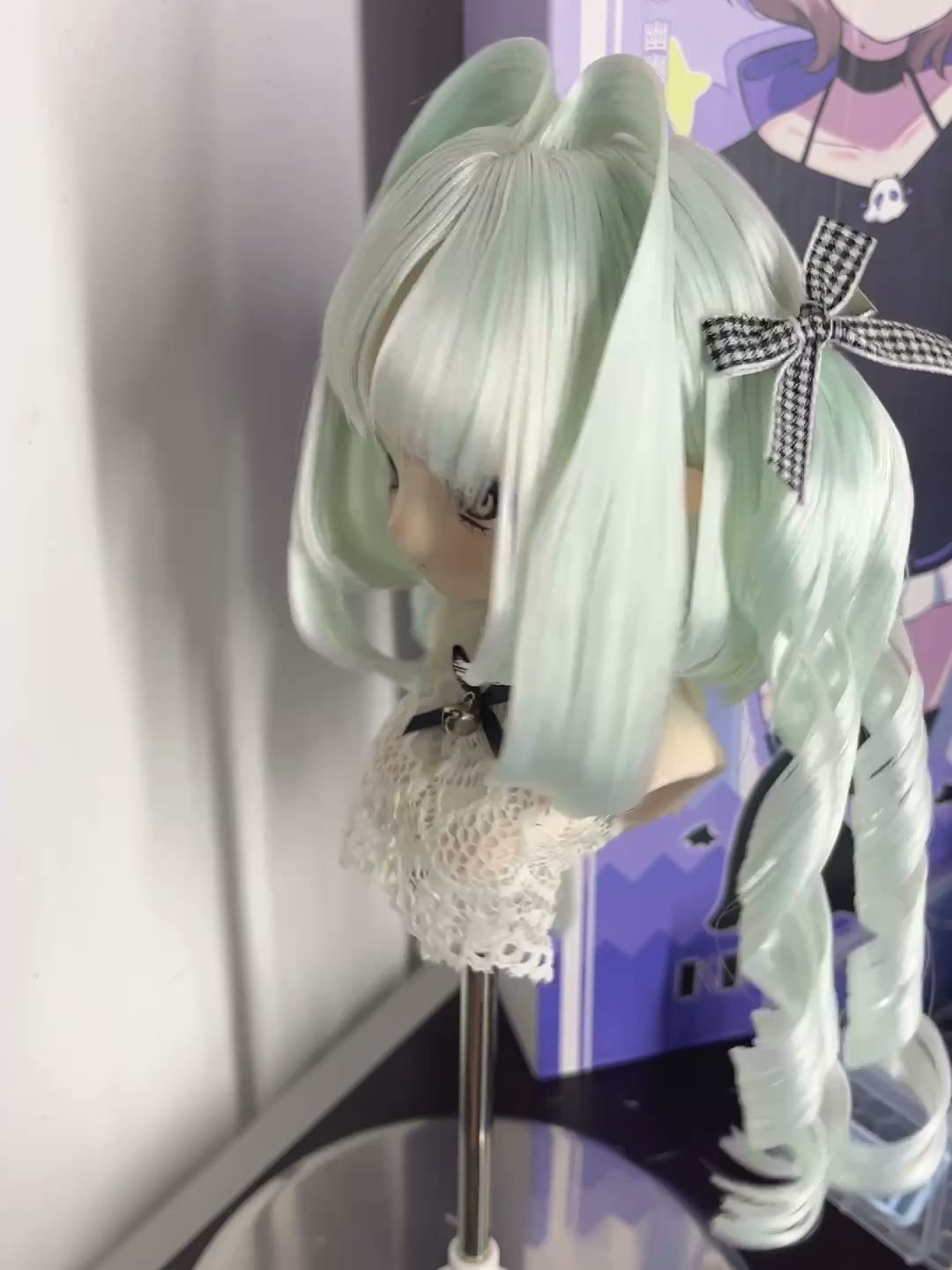 Mint Green Twin Tail Doll Wig