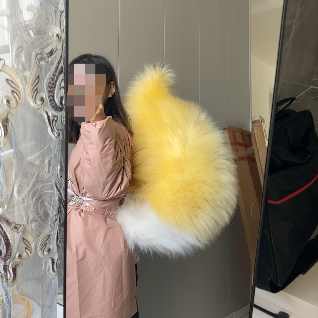 Handmade Yellow Gradient Daji Cosplay Fox Tail