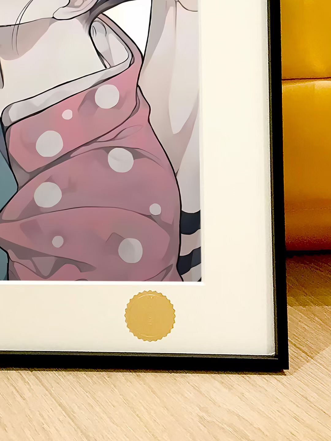 Demon Slayer Framed Art Akaza Koyuki A3