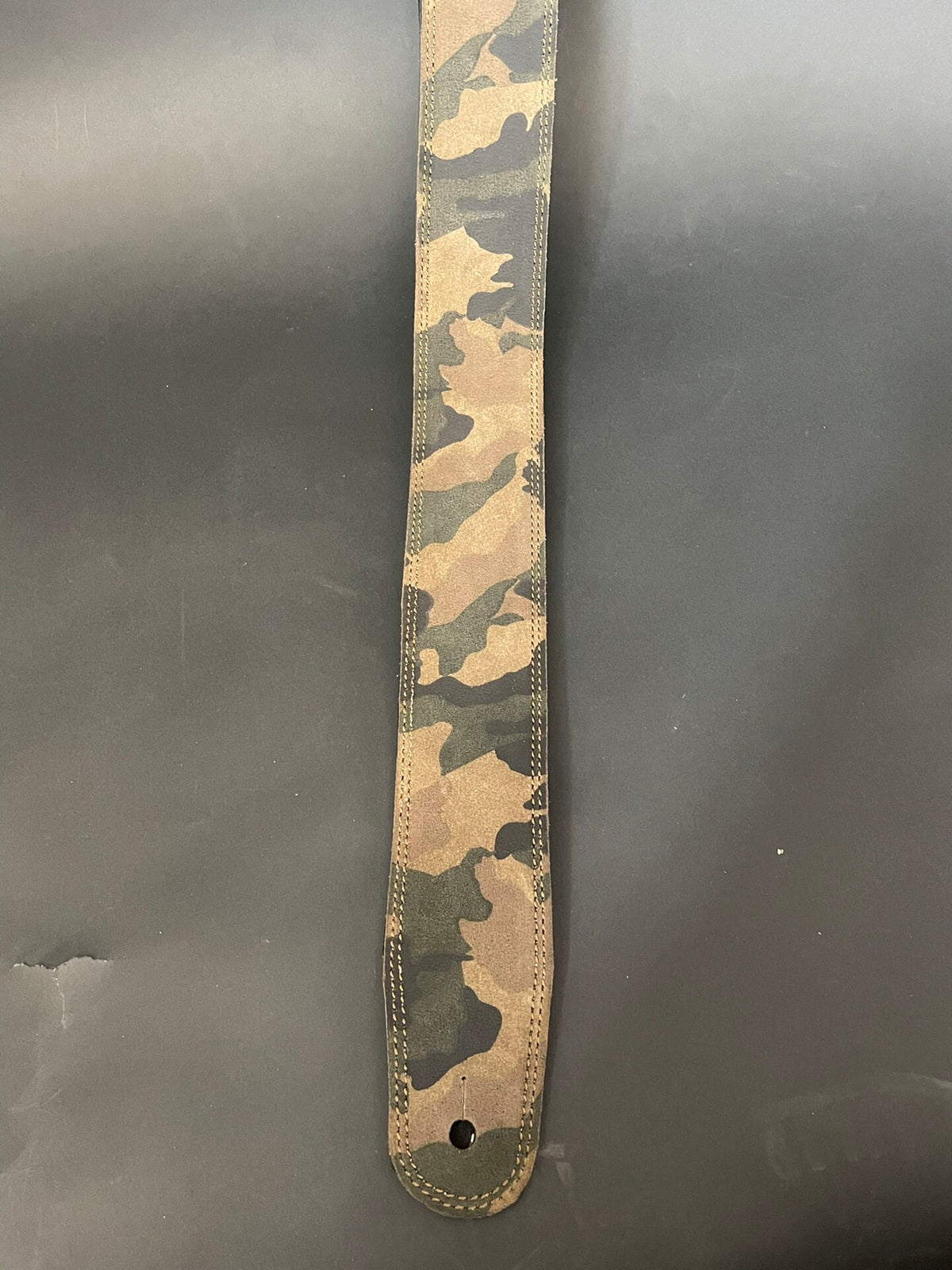 Handmade Italian Leather Camouflage Guitar and Bass Strap