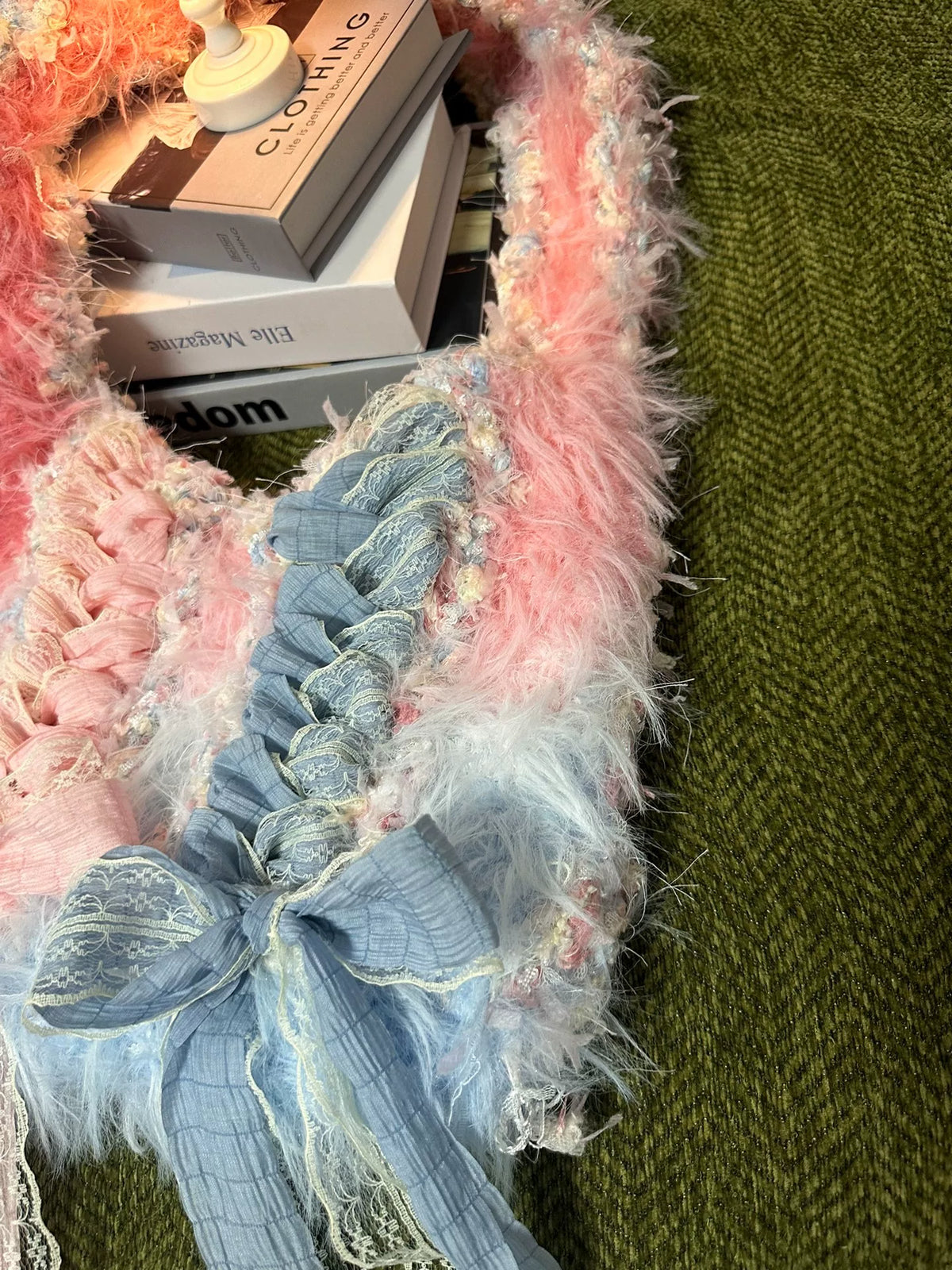 Ballett-Tasche im Blau-Pink-Verlauf