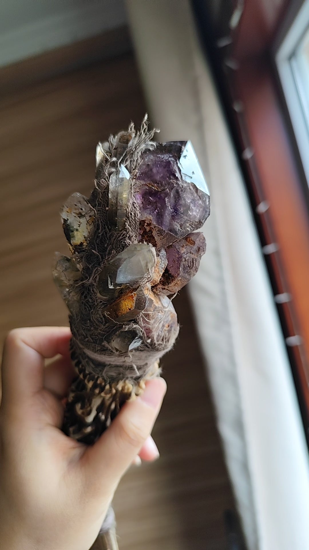 Handcrafted Super Seven Witch Wand
