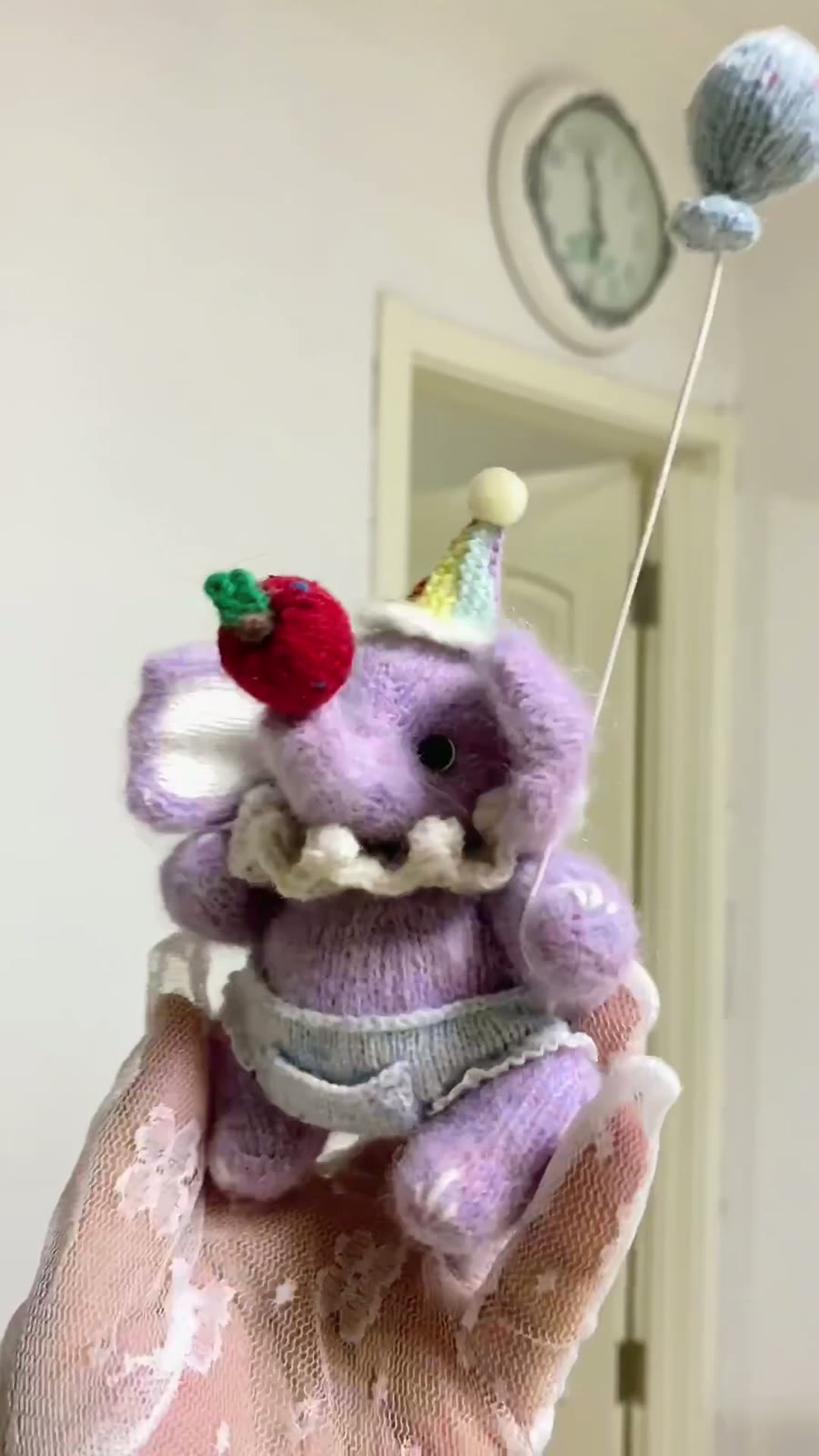 Bessita 小さなゾウのぬいぐるみ シルクアルパカヤーン