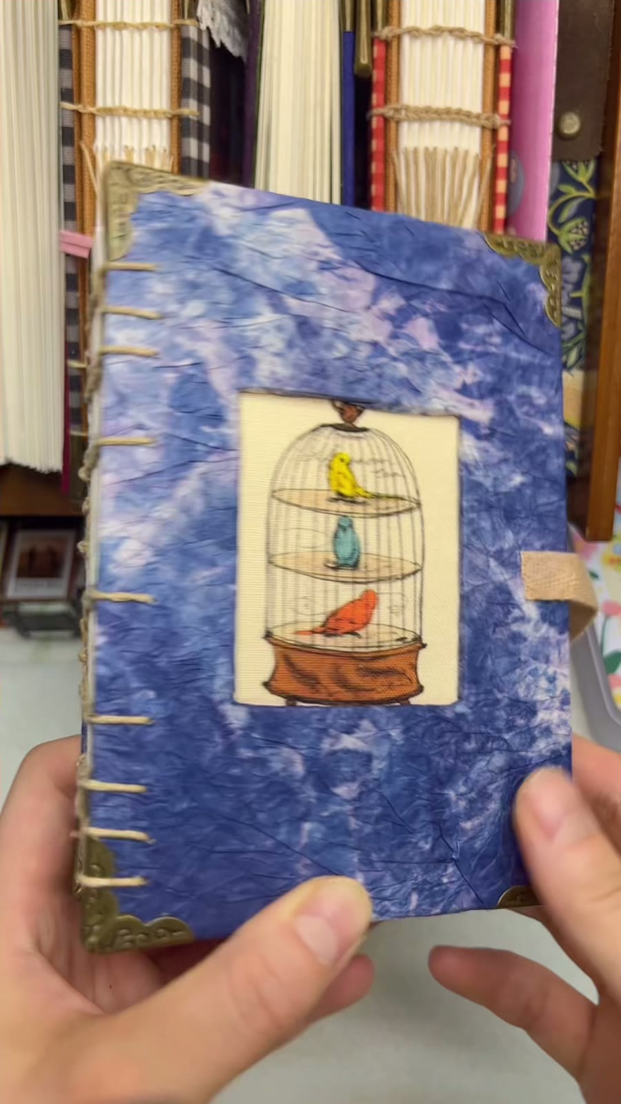 Handcrafted Watercolor Sketchbook 300gsm Birdcage