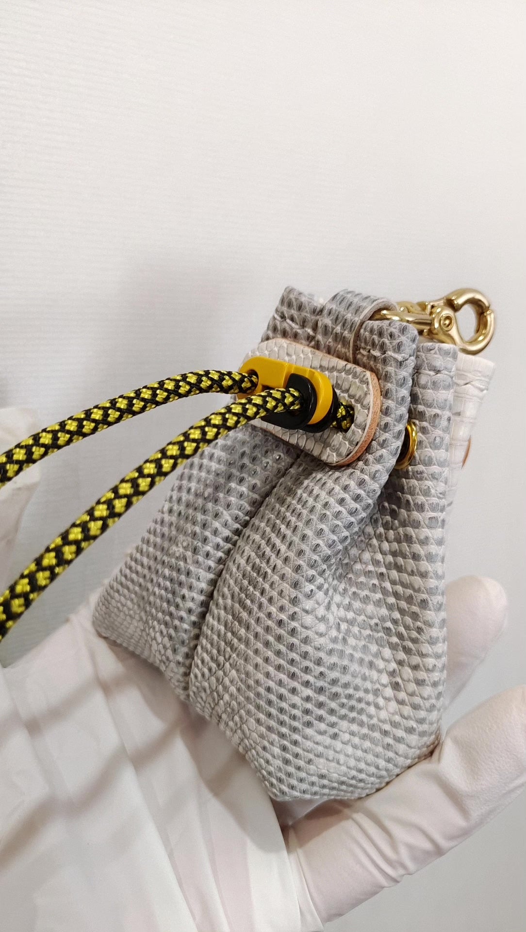 Bustina con Coulino in Pelle di Lucarto Autentica