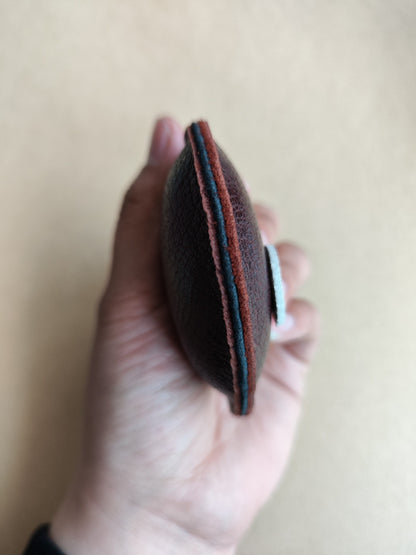 Genuine Leather Bear-Shaped Keychain Key Holder
