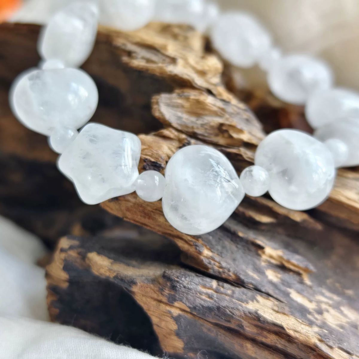 Snowflake Obsidian Star Heart Beaded Bracelet