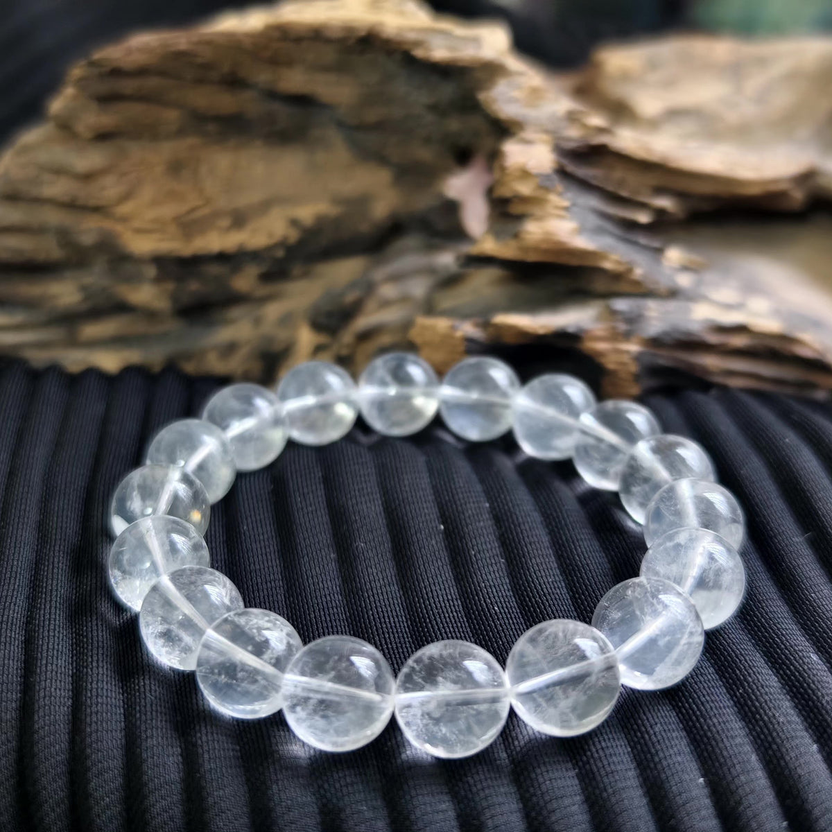 Pulsera de cuentas de cristal natural 11,7mm