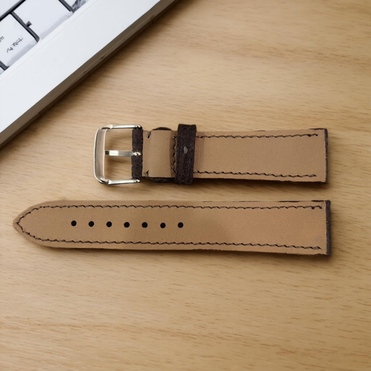Handcrafted Sharkskin Leather Watch Strap