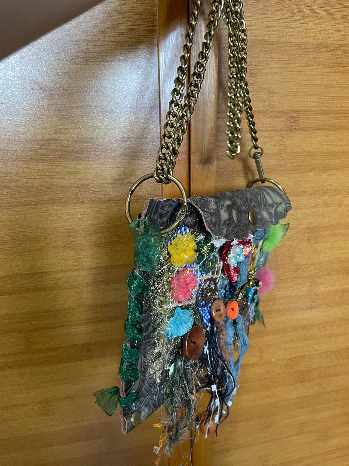 Vintage Oil Wax Leather Crossbody Phone Bag