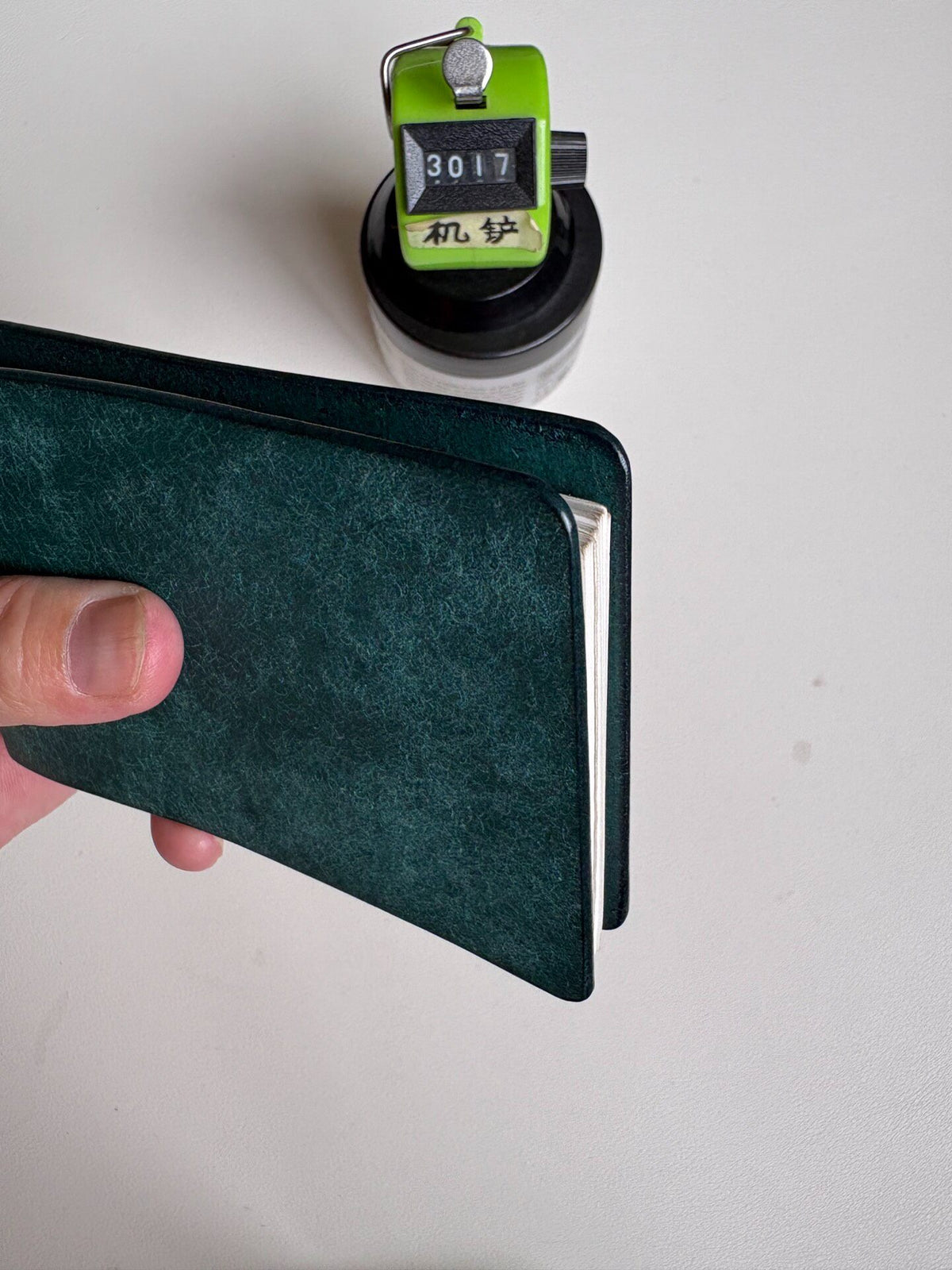 Pueblo Leather Four Ring Binder A9 Teal