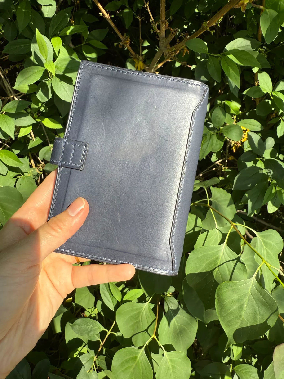 Quaderno in pelle A7 con meccanismo ad anelli