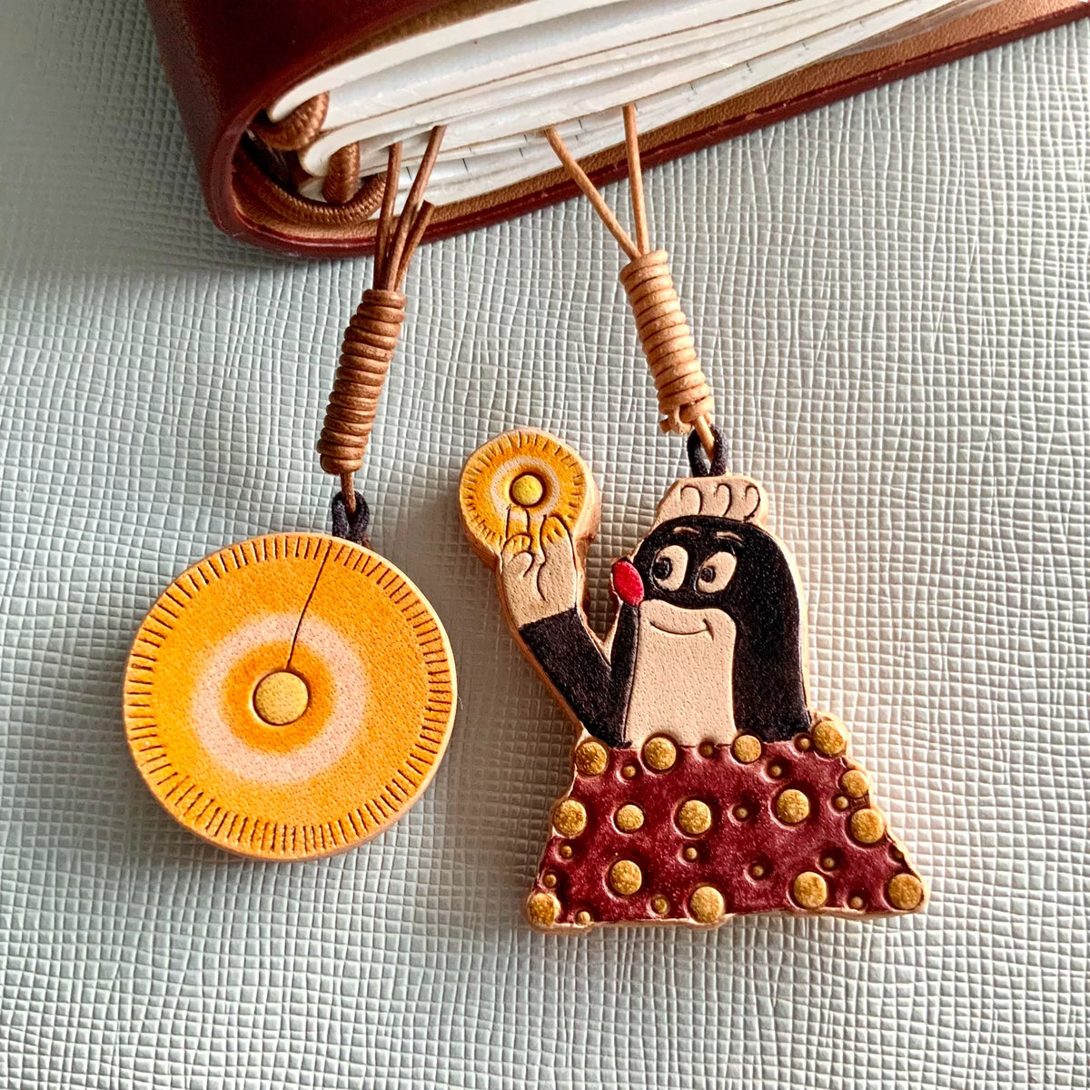Charm in pelle per diario, portachiavi e borsa