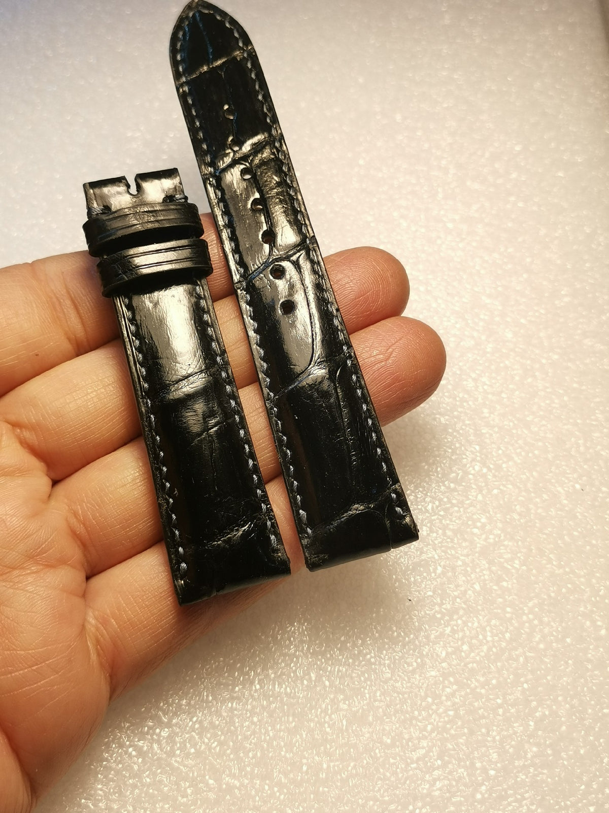 Handmade Crocodile Leather Watch Strap 20mm