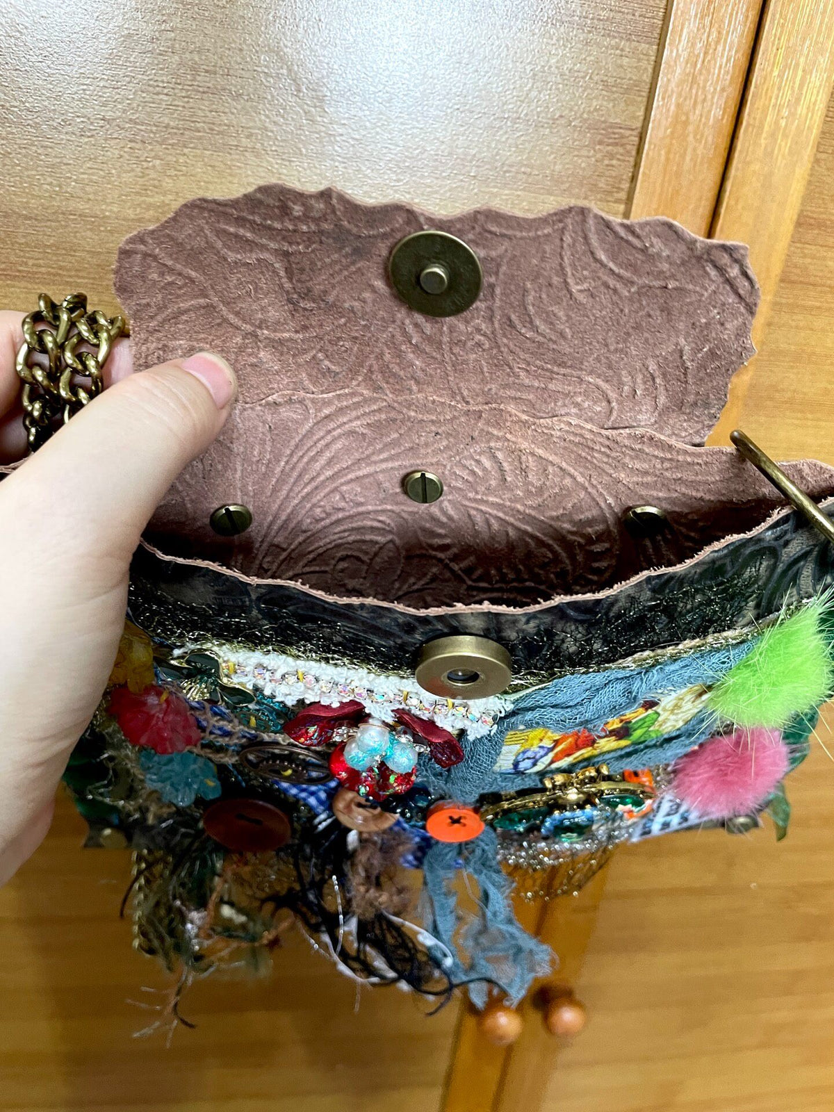 Vintage Oil Wax Leather Crossbody Phone Bag
