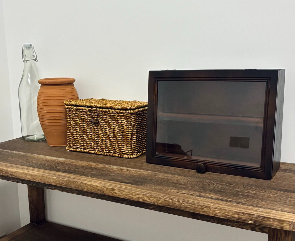 Solid Wood Display Cabinet with Acrylic Door