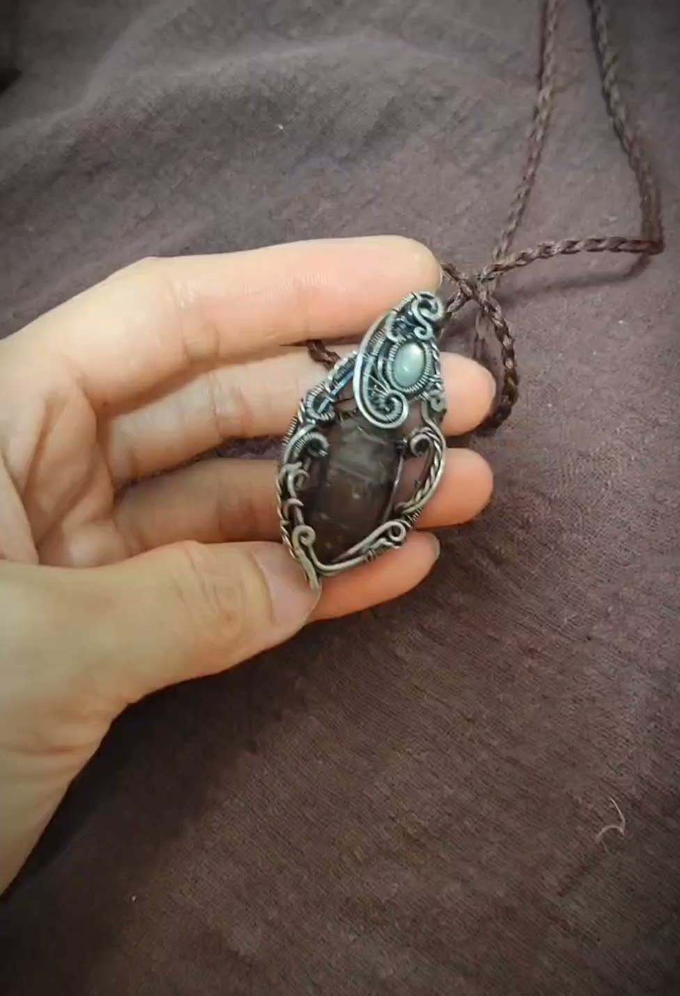 Super Seven Crystal Wire Wrapped Necklace