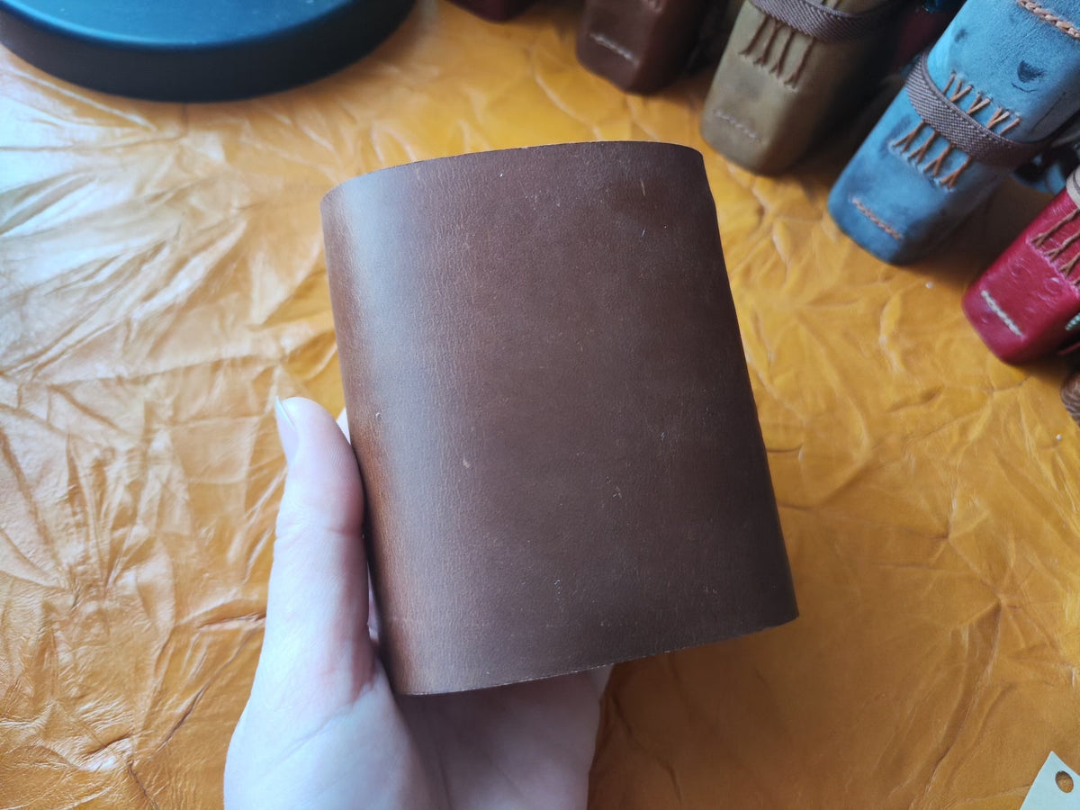 Handcrafted Leather Notebook with Metal Clasp
