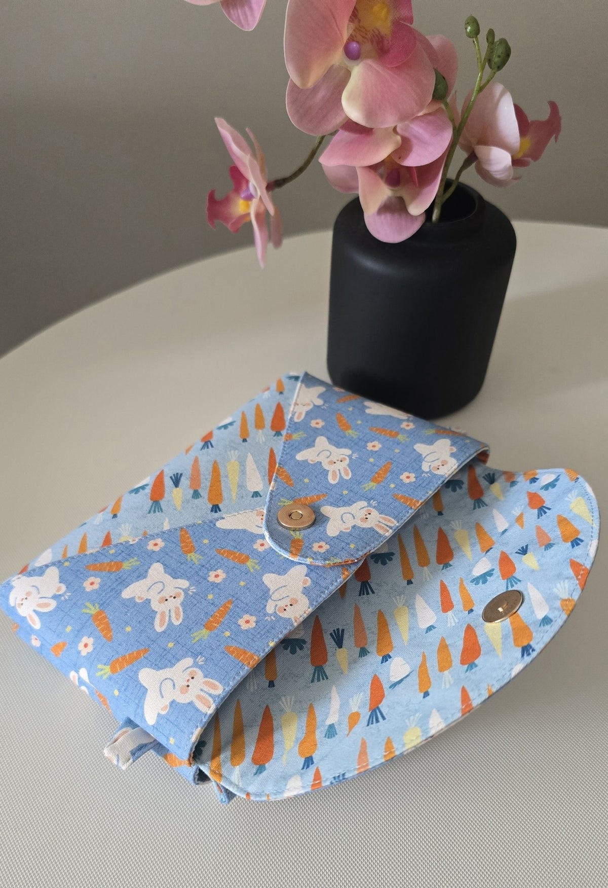 Blueprint Carrot Rabbit Double-Sided Handbag