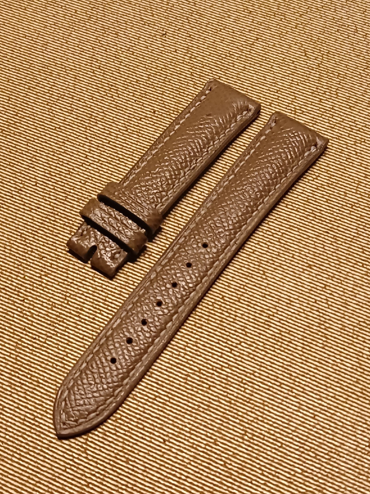 18mm Elephant Grey Epsom Watch Strap
