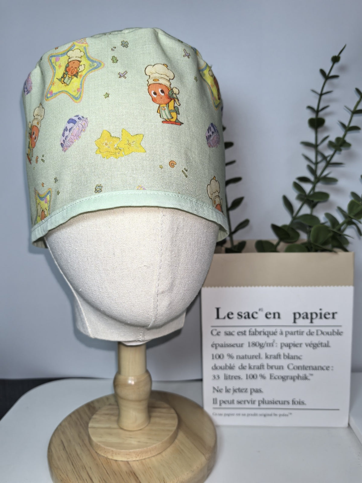 100% Cotton Chef Star Surgical Cap