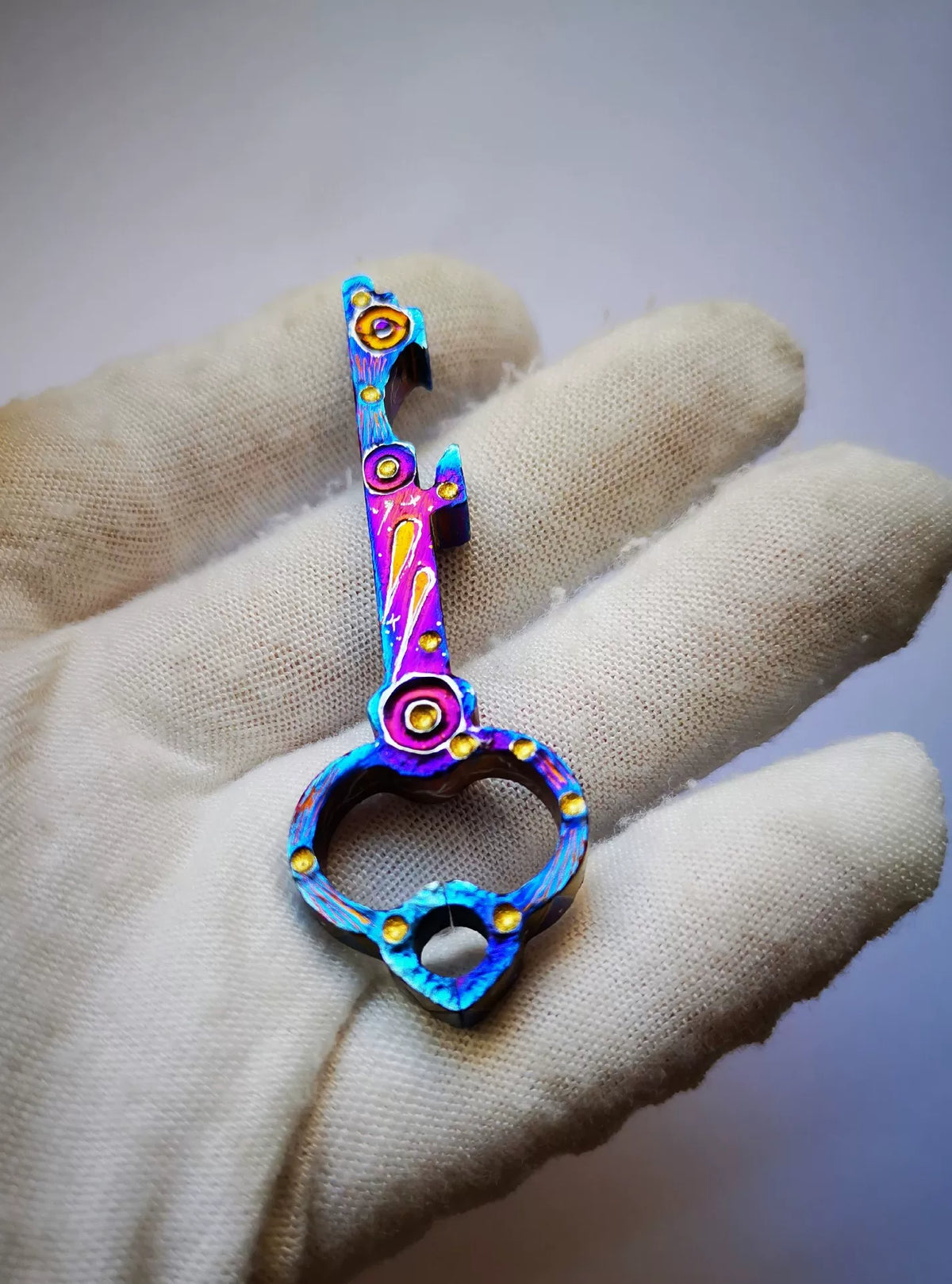 TC21 Titanium Alloy Bottle Opener Keychain