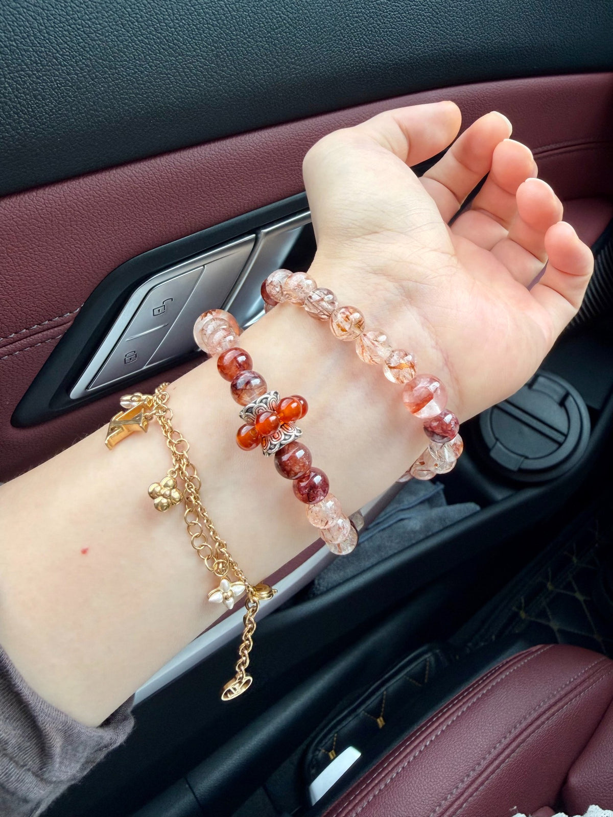 Natural Crystal Double Loop DIY Bracelet