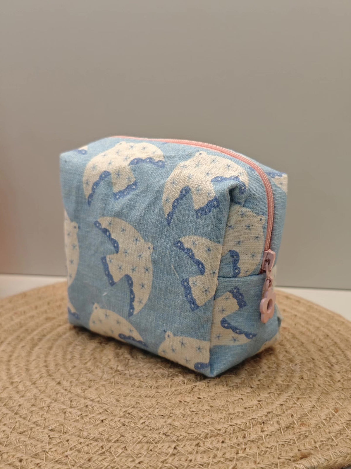 Handmade Fabric Bag Set Blue Bird