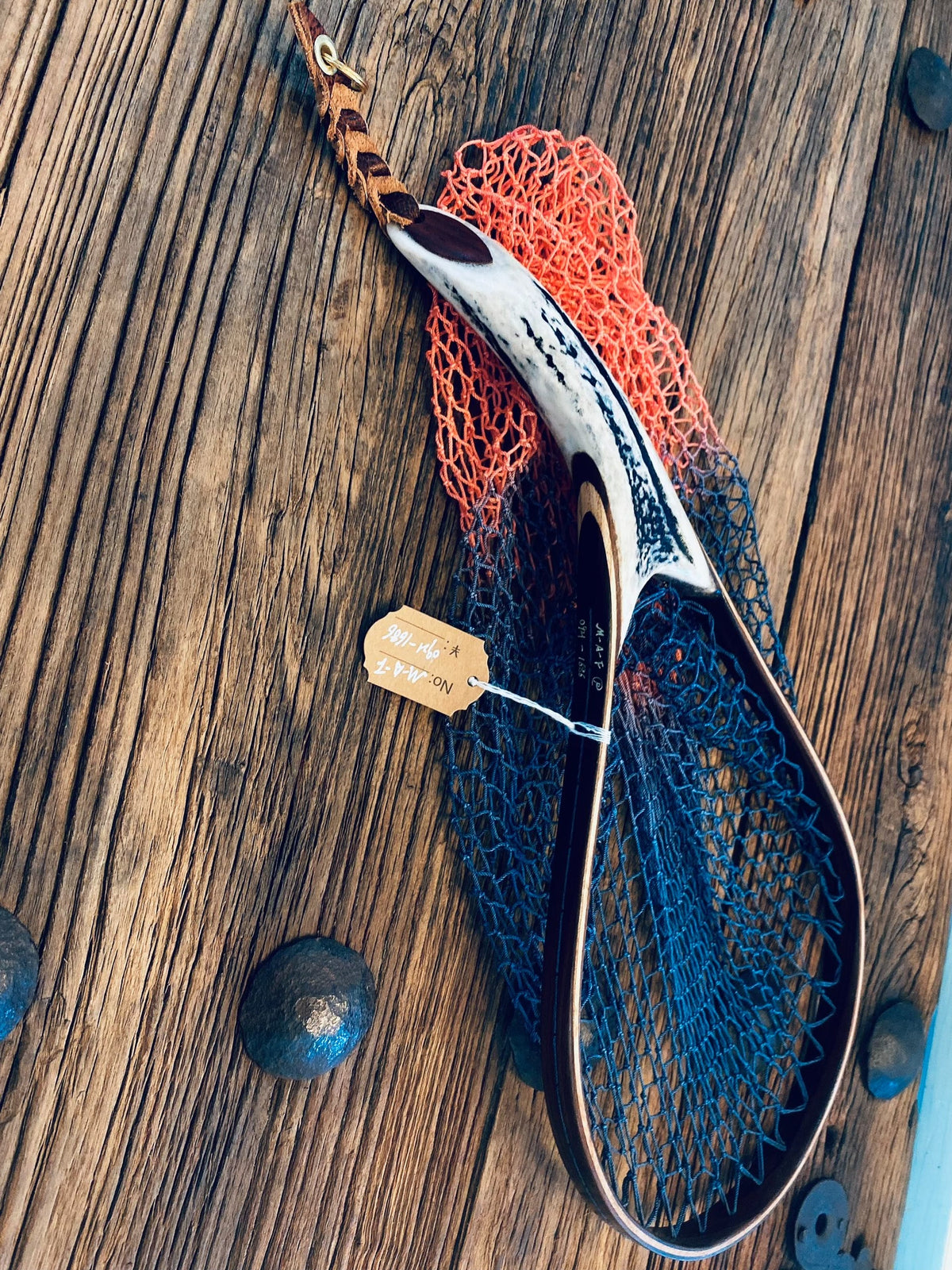 Antler Handle Stream Fishing Landing Net