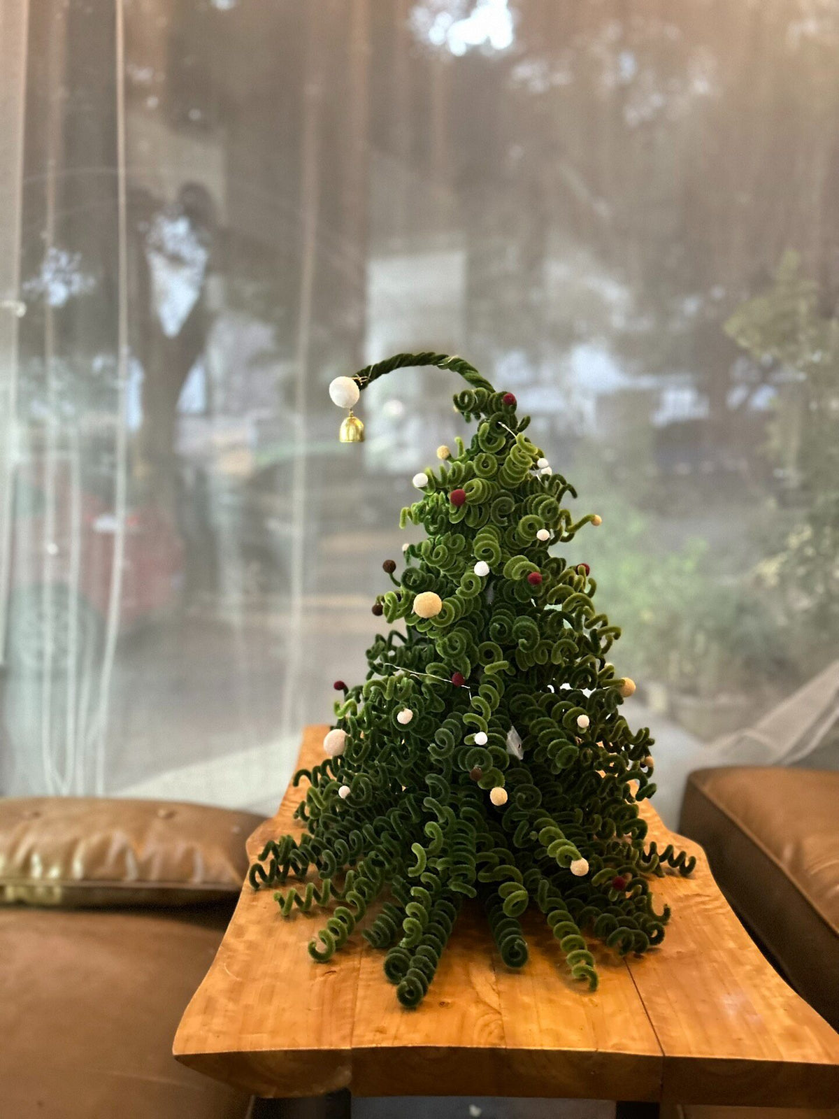Chenille Stem Christmas Tree Decoration