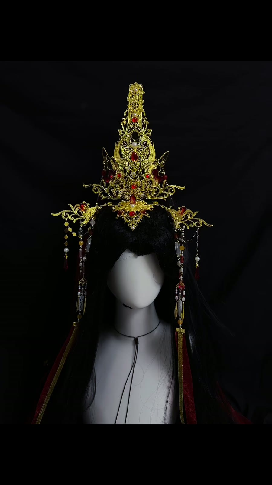Gold Phoenix Cosplay Crown Headpiece