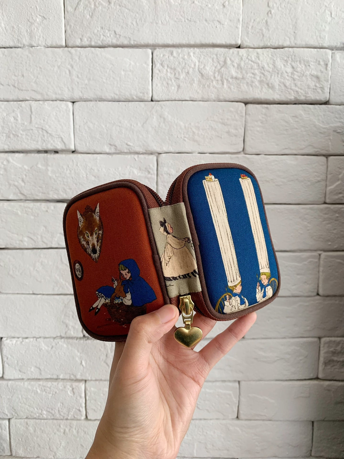 Zippered Oxford Cloth Organizer Case with Fairy Tale Art