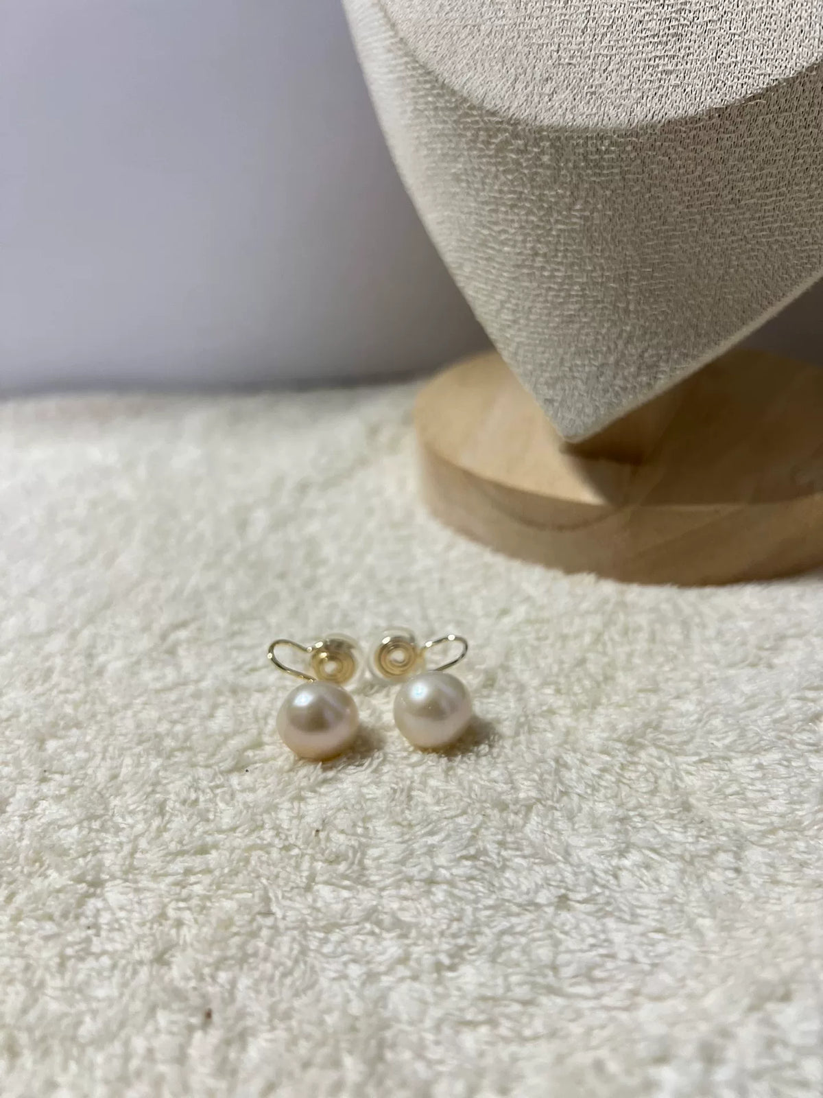 11mm Süßwasserperlen Clip-On-Ohrringe