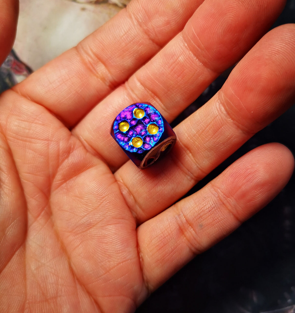 Titanium Alloy TC4 Solid Dice EDC