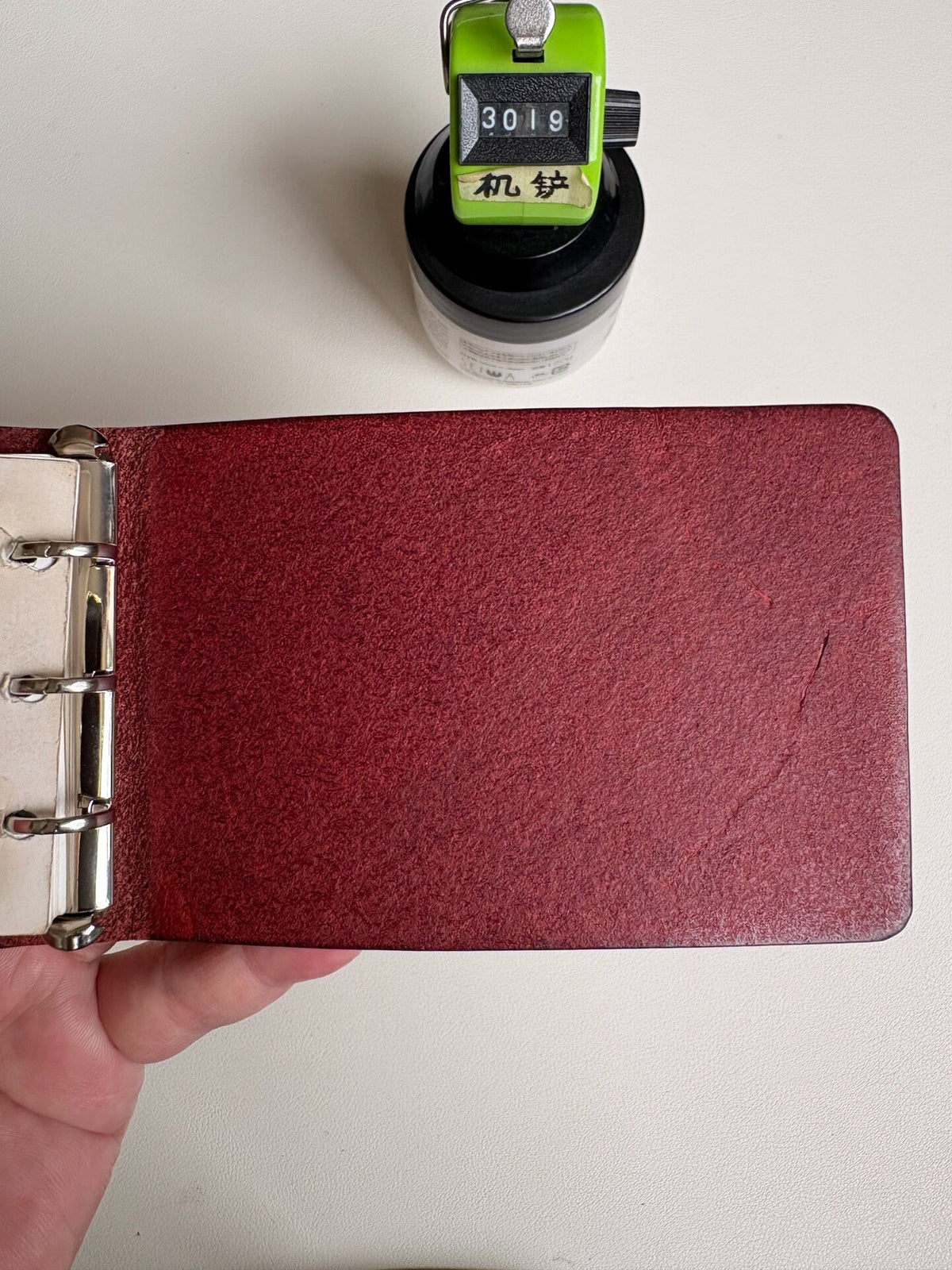Pueblo Leather Wine Red Binder A9